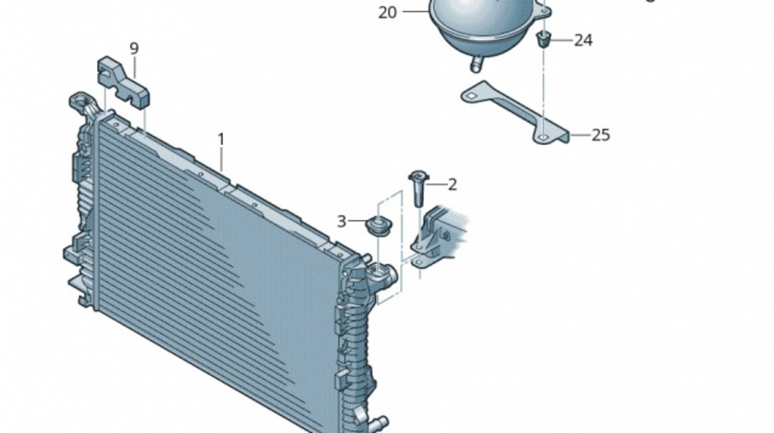 Tampon Inferior Radiator Oe Audi A5 2007-2017 8K0121276A