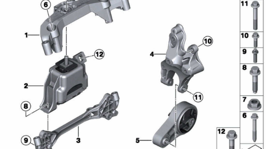 Tampon motor antirasturnare Mini Cooper motor 1,6 LEMFORDER 22116783094