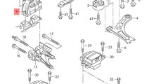 Tampon motor Volkswagen Touran (1T) Monovolum 2006...