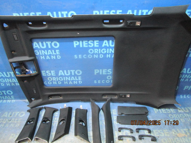 Tapiterie BMW E70 X5 2007; 6208992M pachet (plafon (modelul cu trapa), stalpi, parasolare si manere)