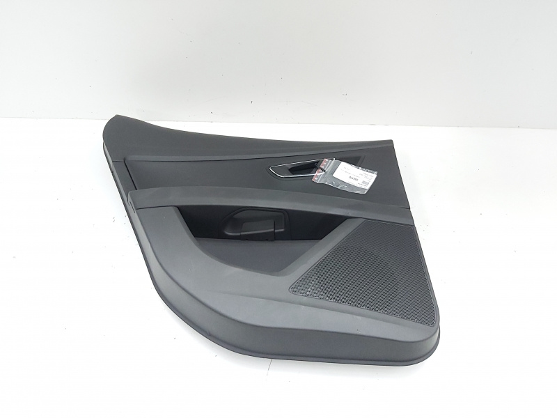 Tapiterie usa stanga spate, piele, neagra, Seat Leon (5F1) (id:658170)