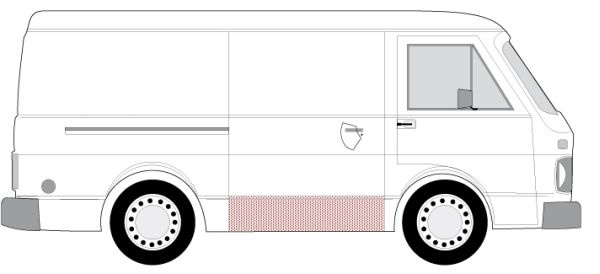 Tapiterie usi dreapta (6508019560170P BLIC) VW