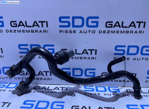 Teava Conducta Apa cu Senzor Temperatura Audi A6 C6 3.0 TDI BMK BNG ASB 2005 - 2011 Cod 059121065AH ...