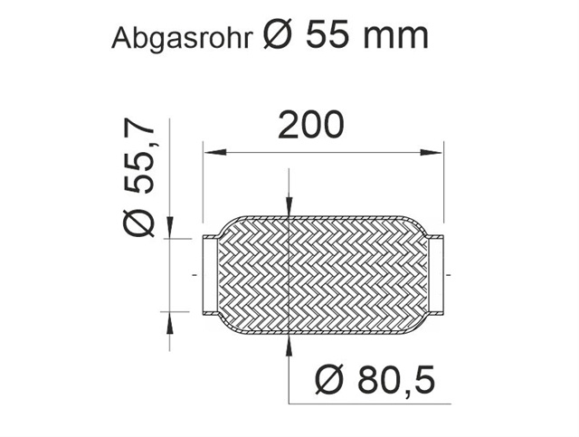 Teava Flexibila, Esapament; Teava Flexibila, Esapament Ernst 460057