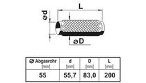 Teava flexibila, esapament VW JETTA III (1K2) (200...
