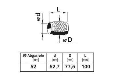 Teava flexibila, esapament VW PASSAT (3B3) (2000 - 2005) ERNST 460231 piesa NOUA