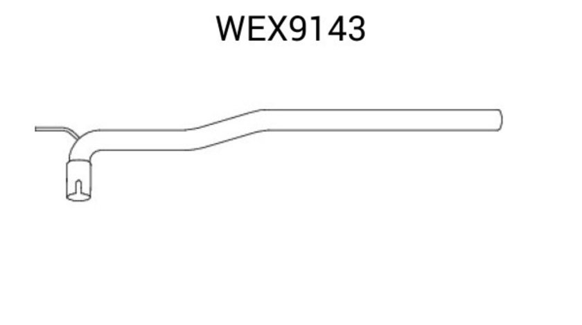 Teava reparatie, catalizator VW TRANSPORTER IV bus (70XB, 70XC, 7DB, 7DW, 7DK) (1990 - 2003) QWP WEX9143 piesa NOUA