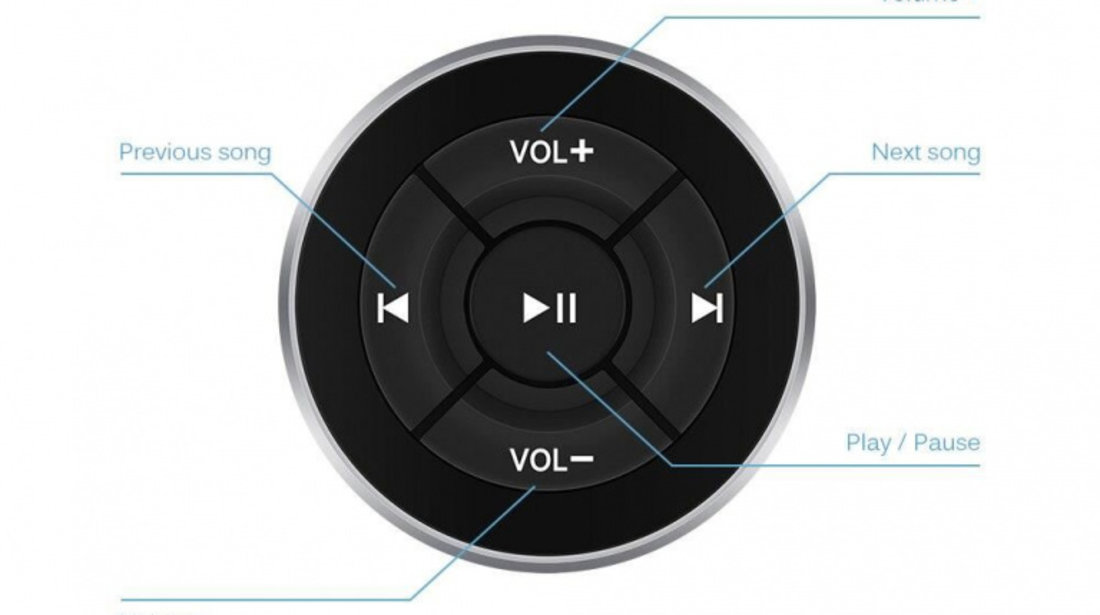 Telecomanda Universala Auto Moto Si Bicicleta Bluetooth Multimedia Siegbert 999ET0052