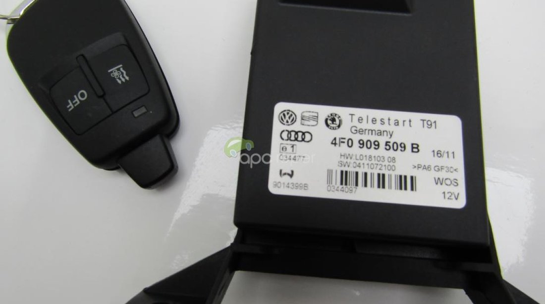 Telestart + telecomanda Audi A6 4F Facelift 2010 - 2,0Tdi cod4F0909509B