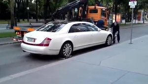 Tentativa de a ridica un Maybach pentru parcare ilegala se incheie inainte de a incepe