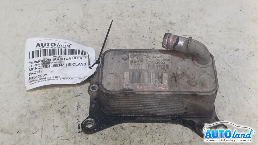Termoflot racitor Ulei A6511800665 2.2 CDI E5 Mercedes-Benz E-CLASS W212 2009