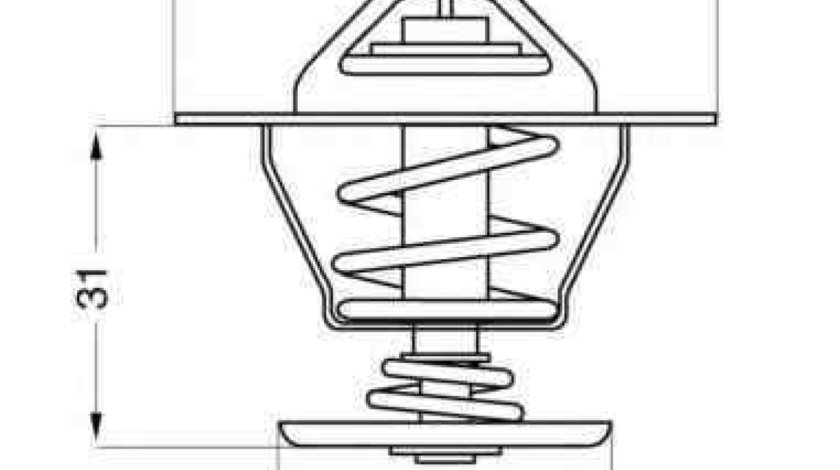 Termostat AUDI 80 (8C, B4) Producator WAHLER 4264.87D