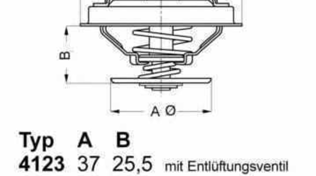 Termostat AUDI 80 8C B4 WAHLER 4274.87D