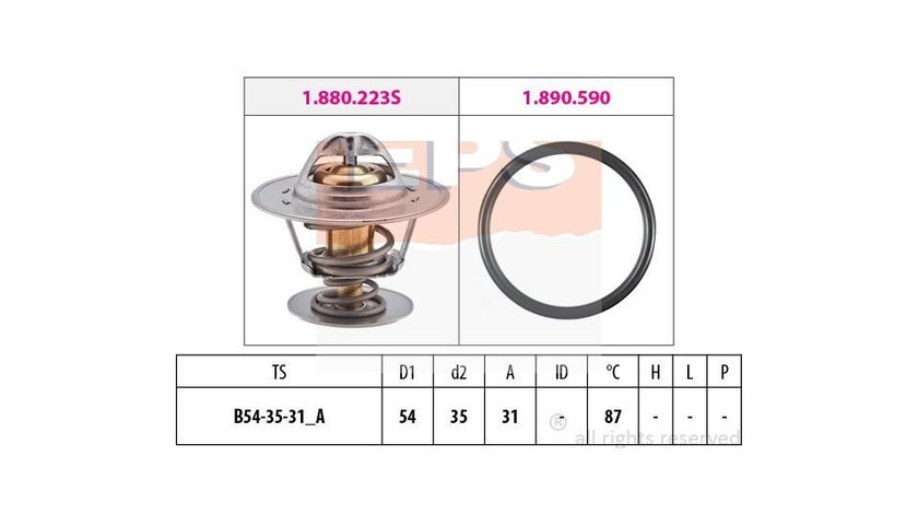 Termostat Audi AUDI A3 Sportback (8PA) 2004-2013 #2 032121113