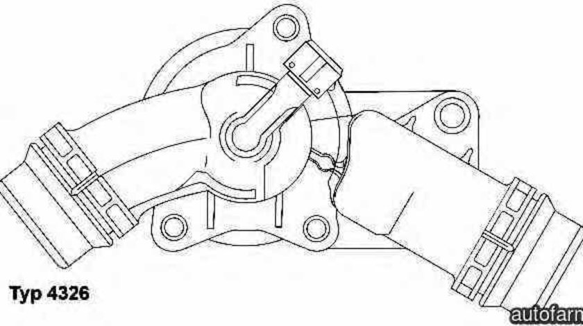 Termostat BMW X5 E53 WAHLER 4326.97D