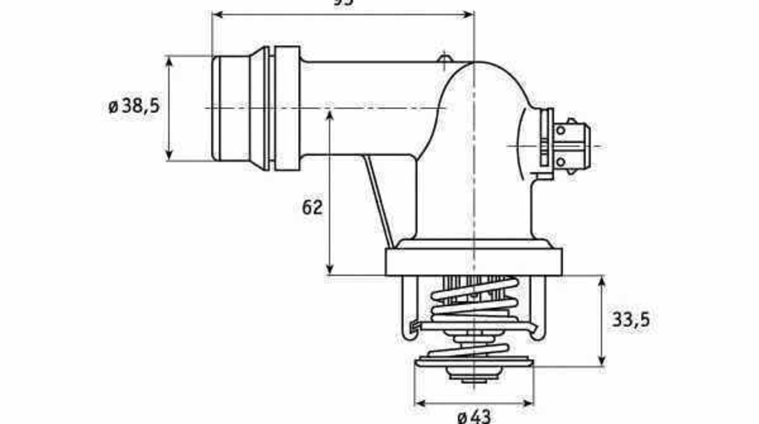 Termostat BMW Z3 E36 WAHLER 411573.105D