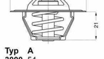 Termostat CITROËN XSARA (N1) WAHLER 3136.88D50