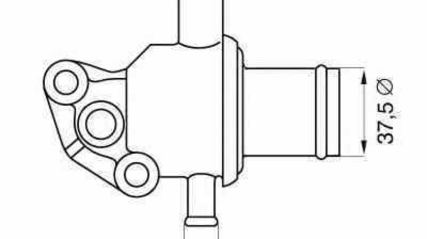 Termostat FIAT CINQUECENTO 170 WAHLER 410007.87D