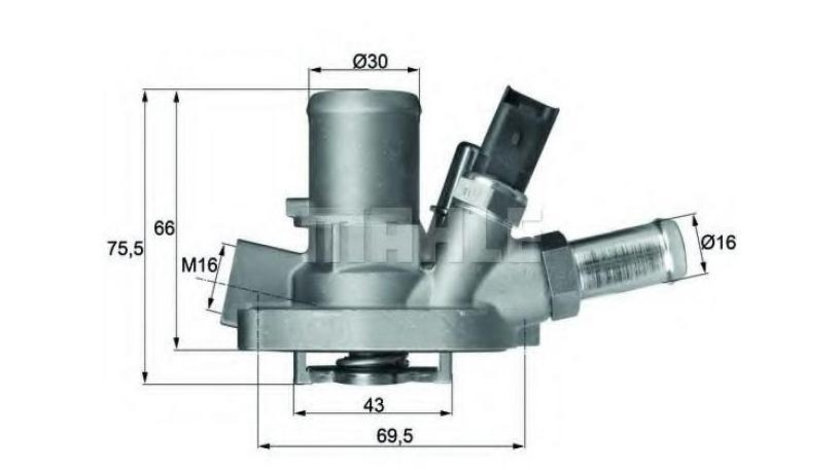 Termostat Fiat DOBLO caroserie inchisa/combi (263) 2010-2016 #3 55208964