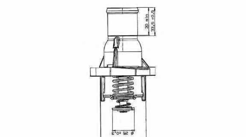 Termostat FIAT STILO 192 WAHLER 4357.92D