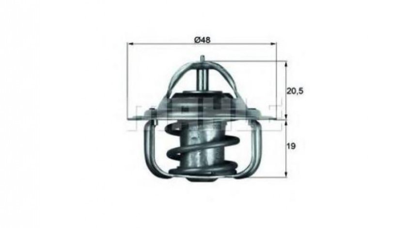 Termostat Ford ESCORT Mk II (ATH) 1973-1981 #2 1338042