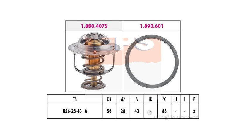 Termostat Hyundai TERRACAN (HP) 2001-2006 #2 1305A163