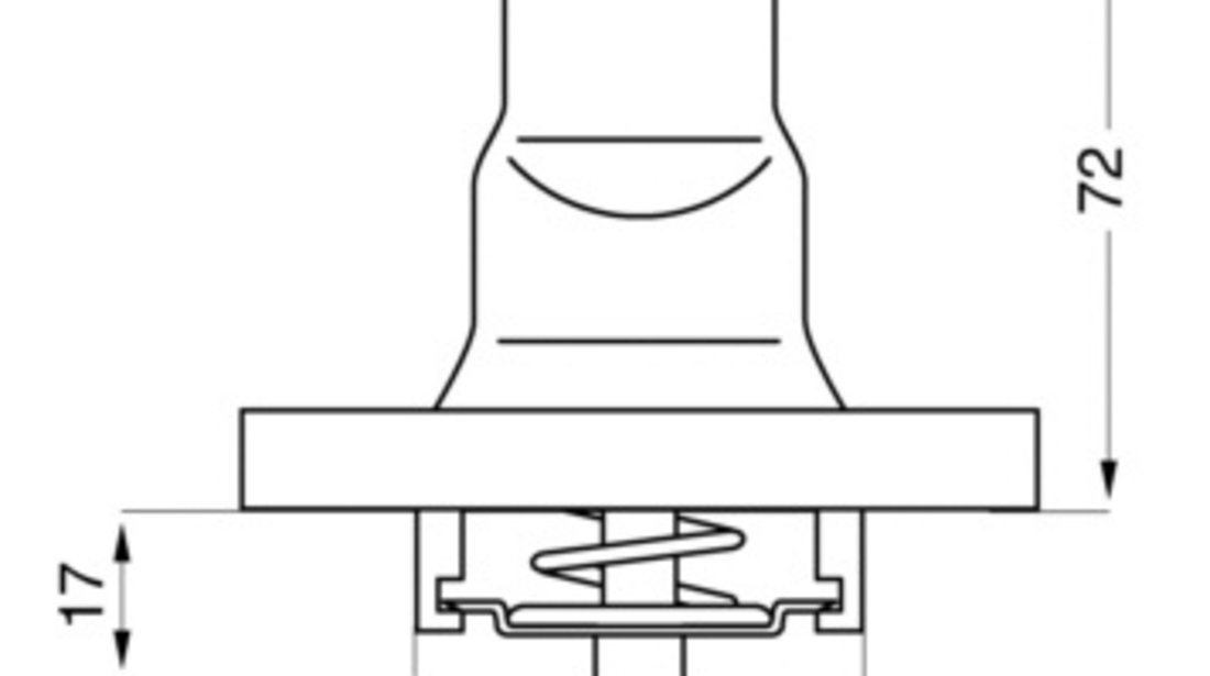 Termostat,lichid racire (310587D WAHLER) AUTOBIANCHI,FIAT,LANCIA