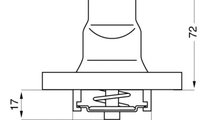 Termostat,lichid racire (310587D WAHLER) AUTOBIANC...