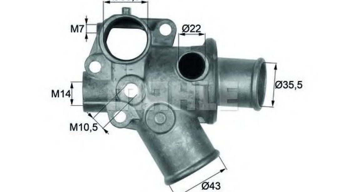 Termostat,lichid racire ALFA ROMEO 145 (930) (1994 - 2001) MAHLE ORIGINAL TI 114 80D piesa NOUA