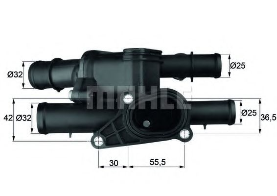 Termostat,lichid racire AUDI A3 Sportback (8PA) (2004 - 2013) MAHLE ORIGINAL TM 1 105 piesa NOUA