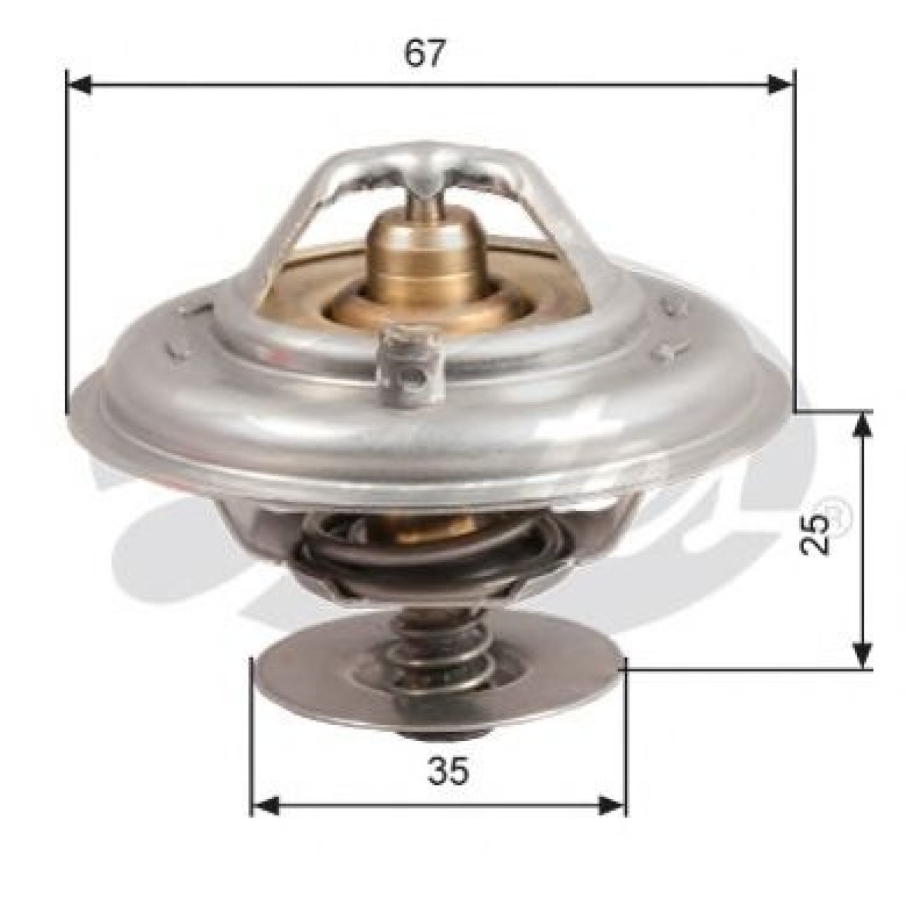 Termostat,lichid racire AUDI A4 (8D2, B5) (1994 - 2001) GATES TH14387G1 piesa NOUA