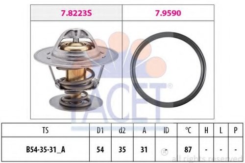 Termostat,lichid racire AUDI A6 (4B2, C5) (1997 - 2005) FACET 7.8432 piesa NOUA