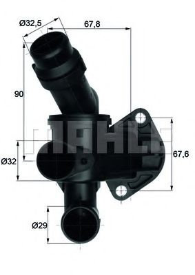 Termostat,lichid racire AUDI A6 (4F2, C6) (2004 - 2011) MAHLE ORIGINAL TI 7 87 piesa NOUA