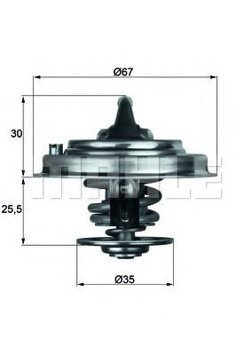 Termostat,lichid racire AUDI A6 Avant (4B5, C5) (1997 - 2005) MAHLE ORIGINAL TX 30 87D piesa NOUA