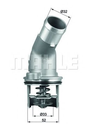 Termostat,lichid racire AUDI A8 (4E) (2002 - 2010) MAHLE ORIGINAL TI 205 92D piesa NOUA