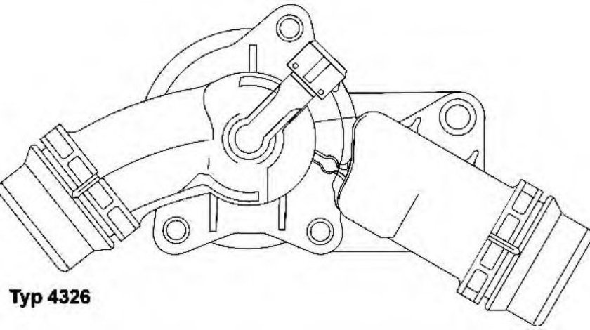 Termostat,lichid racire BMW Seria 3 Cabriolet (E46) (2000 - 2007) WAHLER 4326.97D piesa NOUA