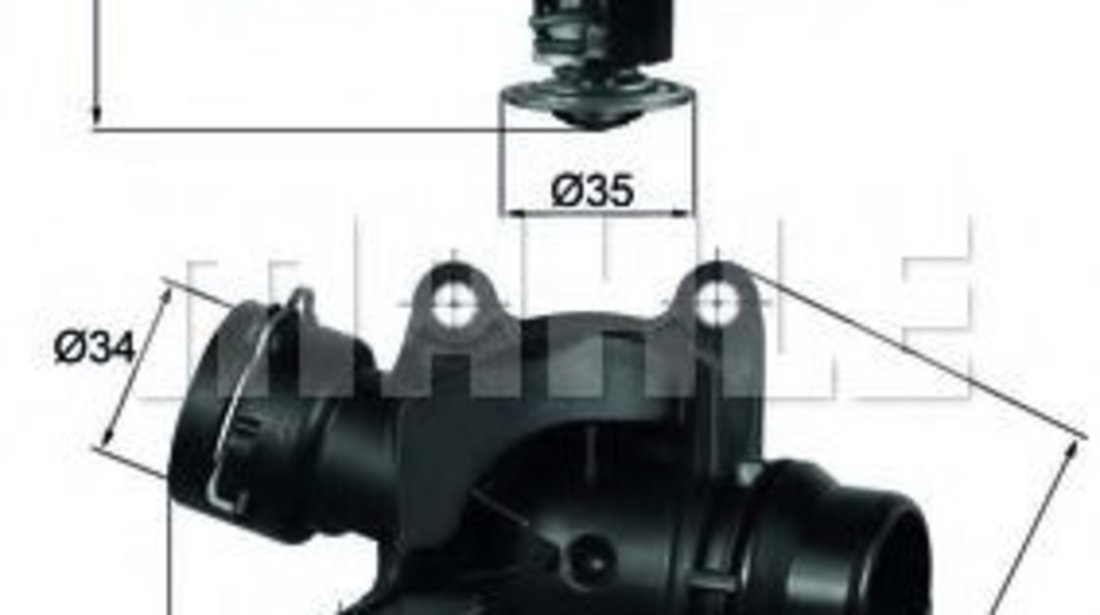 Termostat,lichid racire BMW Seria 3 Cupe (E46) (1999 - 2006) MAHLE ORIGINAL TI 234 88 piesa NOUA