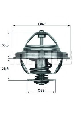 Termostat,lichid racire BMW Seria 3 Touring (E36) (1995 - 1999) MAHLE ORIGINAL TX 27 71D piesa NOUA