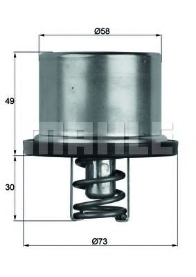 Termostat,lichid racire BMW Seria 5 (E39) (1995 - 2003) MAHLE ORIGINAL TX 37 79 piesa NOUA