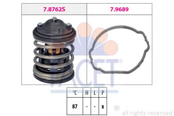 Termostat,lichid racire BMW Seria 5 (E60) (2003 - 2010) FACET 7.8762 piesa NOUA