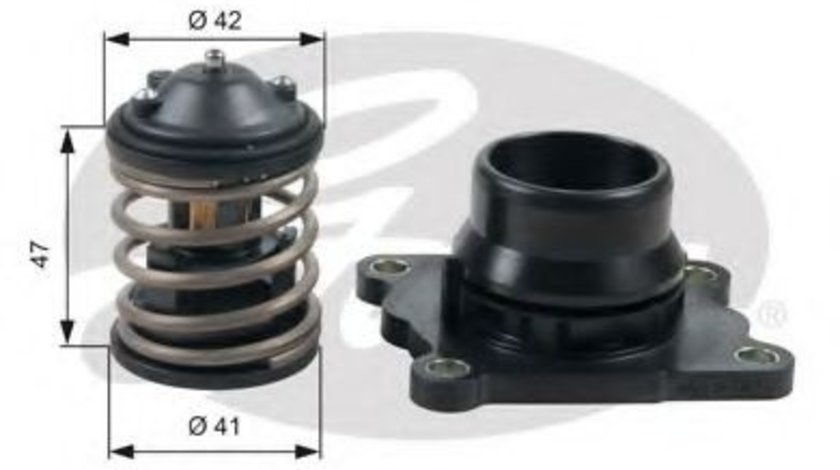 Termostat,lichid racire BMW Seria 5 (E60) (2003 - 2010) GATES TH47487K1 produs NOU