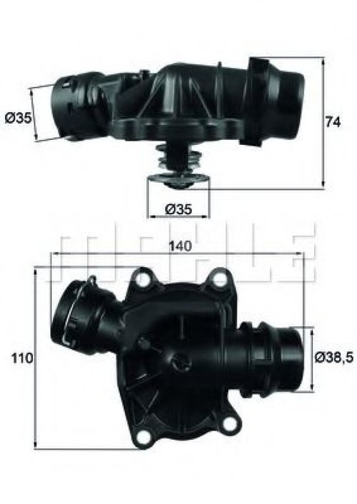Termostat,lichid racire BMW X5 (E53) (2000 - 2006) MAHLE ORIGINAL TI 233 88 piesa NOUA