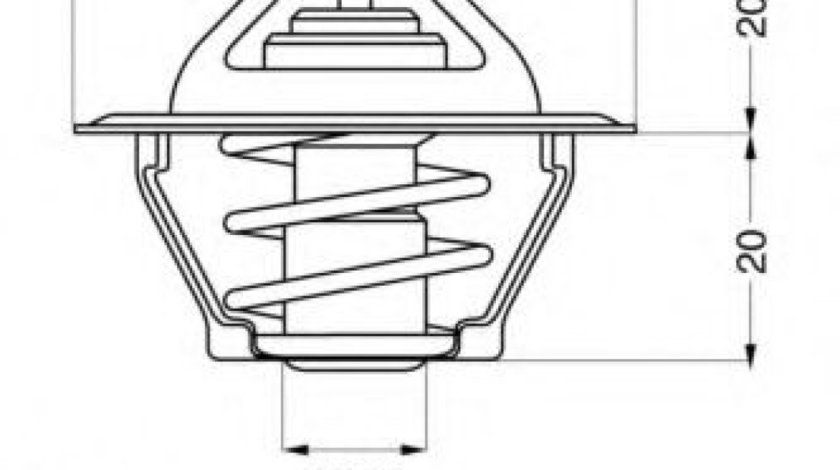 Termostat,lichid racire CHEVROLET AVEO Limuzina (T250, T255) (2005 - 2016) WAHLER 3017.87D2 piesa NOUA