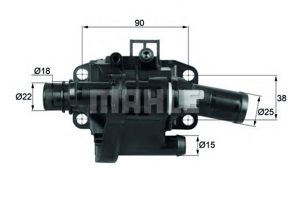 Termostat,lichid racire CITROEN C5 II (RC) (2004 - 2016) MAHLE ORIGINAL TH 41 83 piesa NOUA