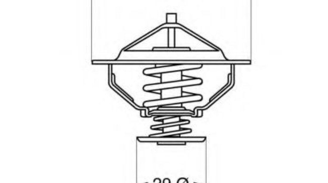 Termostat,lichid racire CITROEN XSARA Cupe (N0) (1998 - 2005) WAHLER 4446.83D piesa NOUA