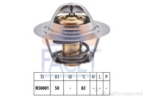 Termostat,lichid racire DACIA DOKKER Express (2012 - 2016) FACET 7.8543S piesa NOUA