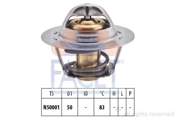Termostat,lichid racire DACIA LOGAN (LS) (2004 - 2016) FACET 7.8543S piesa NOUA