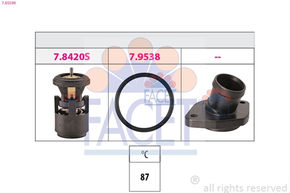 Termostat,lichid Racire Facet Audi 7.8559K