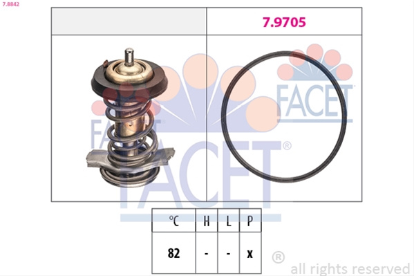Termostat,lichid Racire Facet Fiat 7.8842