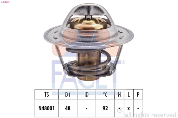 Termostat,lichid Racire Facet Ford 7.8207S